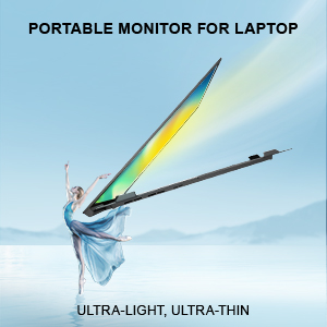 Zerfis 14 inch portable monitor - extended display mode - View 2
